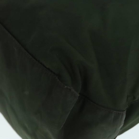 PRADA Tote Bag Nylon Green Silver Auth 90229 - Picture 15 of 16